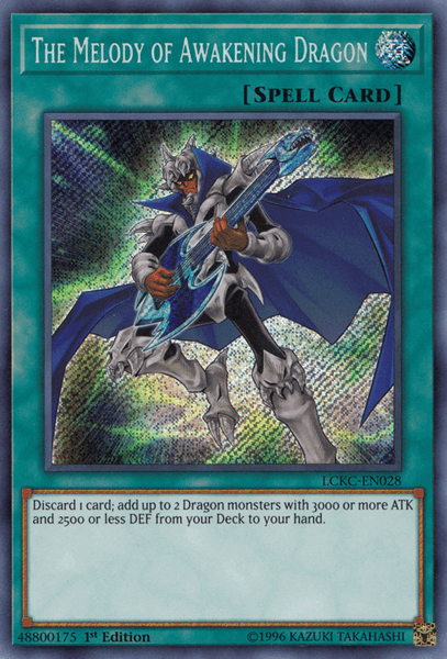 The Melody of Awakening Dragon [LCKC-EN028] Secret Rare - Josh's Cards