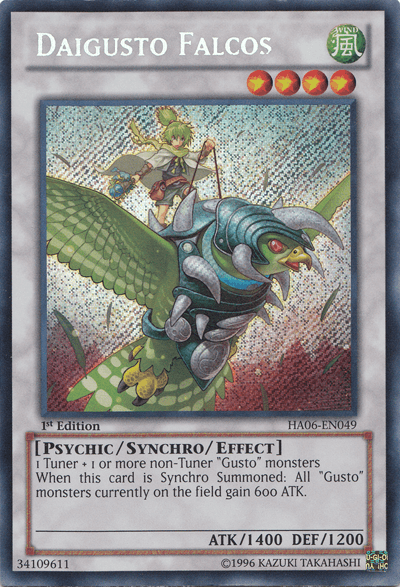 Daigusto Falcos [HA06-EN049] Secret Rare - Josh's Cards