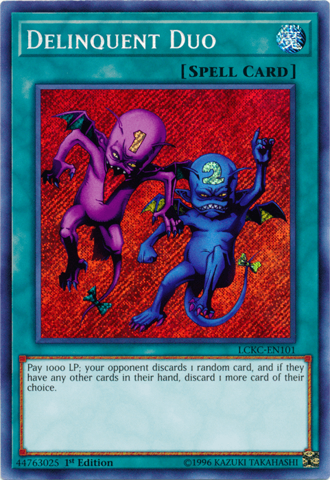 Delinquent Duo [LCKC-EN101] Secret Rare - Josh's Cards