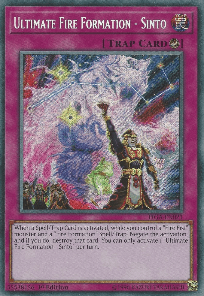Ultimate Fire Formation - Sinto [FIGA-EN021] Secret Rare - Josh's Cards