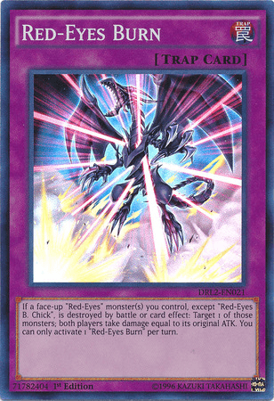 Red-Eyes Burn [DRL2-EN021] Super Rare - Josh's Cards