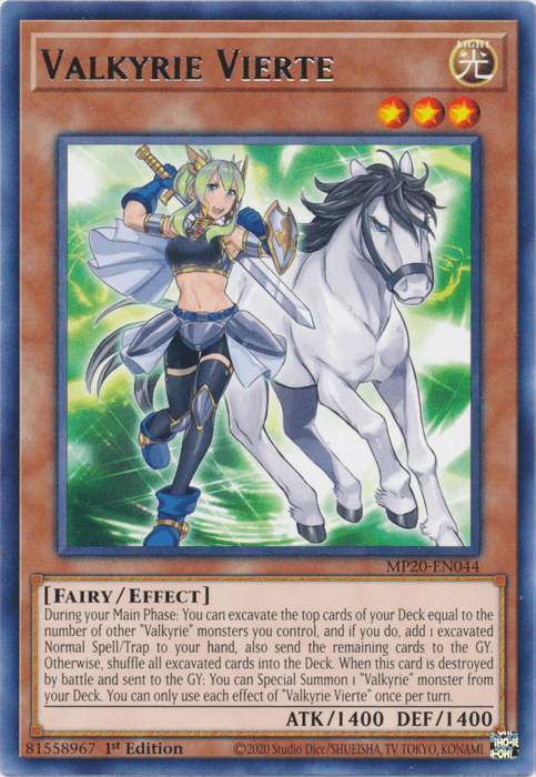 Valkyrie Vierte [MP20-EN044] Rare - Josh's Cards