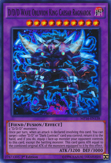 D/D/D Wave Oblivion King Caesar Ragnarok [MP16-EN138] Super Rare - Josh's Cards