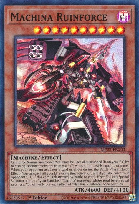 Machina Ruinforce [MP22-EN203] Super Rare - Josh's Cards