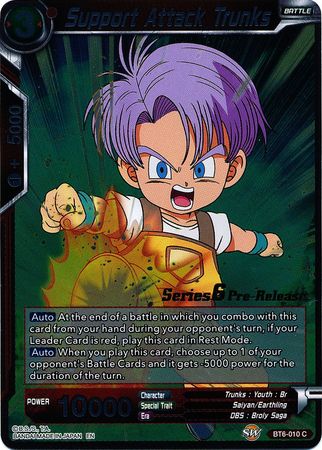 Support Attack Trunks (BT6-010_PR) [Destroyer Kings Prerelease Promos] Parallel Foil