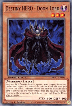 Destiny HERO - Doom Lord [SGX1-ENB02] Common - Josh's Cards