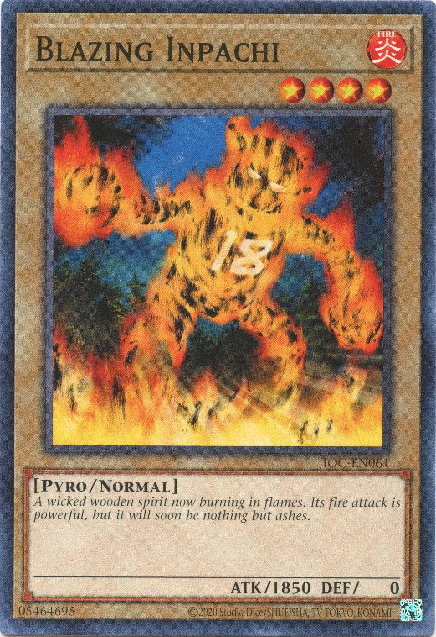 Blazing Inpachi (25th Anniversary) [IOC-EN061] Common - Josh's Cards