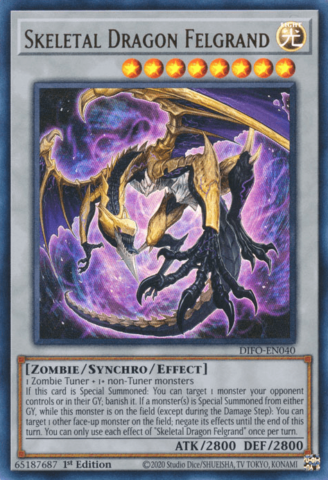 Skeletal Dragon Felgrand [DIFO-EN040] Ultra Rare - Josh's Cards