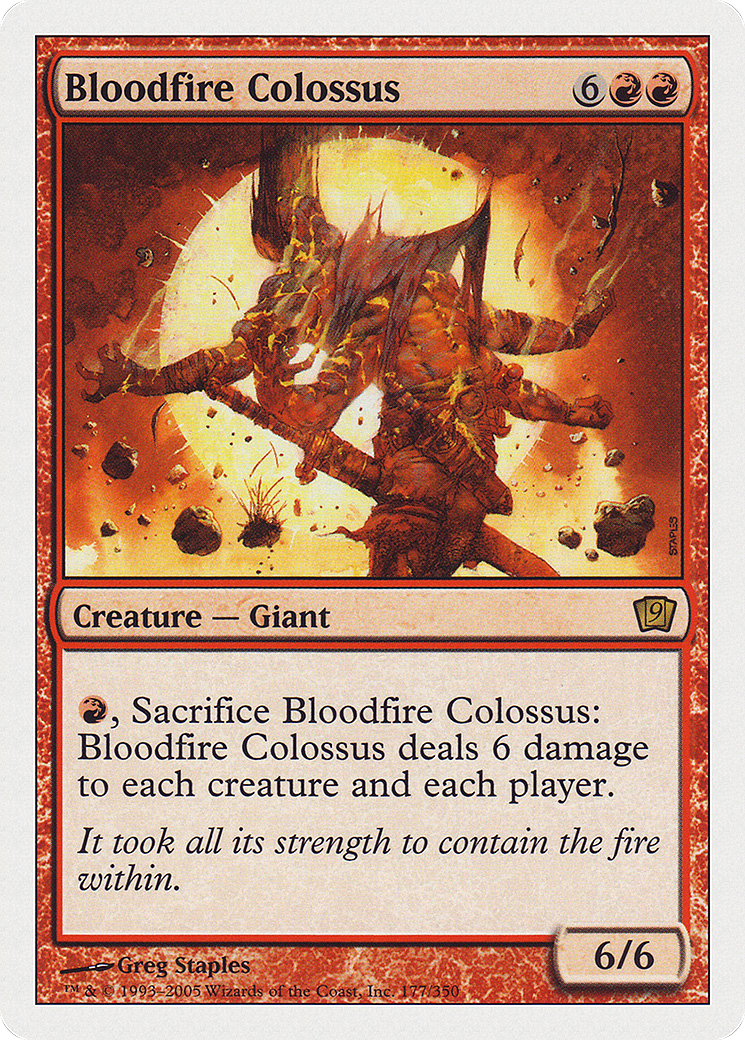 Bloodfire Colossus [Ninth Edition] Foil