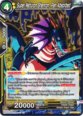 Super Naturon Shenron, Pan Absorbed (BT11-113) [Vermilion Bloodline] Parallel Foil