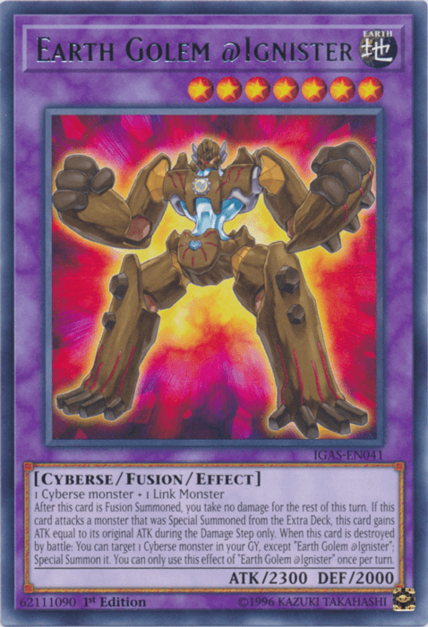 Earth Golem @Ignister [IGAS-EN041] Rare - Josh's Cards