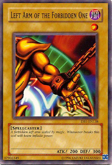 Left Arm of the Forbidden One [DB1-EN138] Common - Josh's Cards