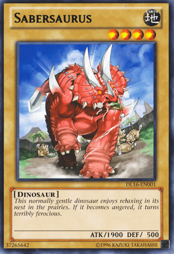 Sabersaurus (Green) [DL16-EN001] Rare - Josh's Cards