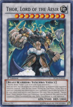 Thor, Lord of the Aesir [SP14-EN048] Starfoil Rare - Josh's Cards