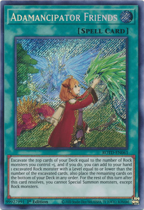 Adamancipator Friends [ROTD-EN061] Secret Rare - Josh's Cards
