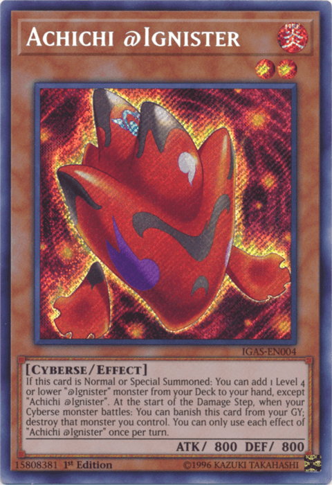 Achichi @Ignister [IGAS-EN004] Secret Rare - Josh's Cards
