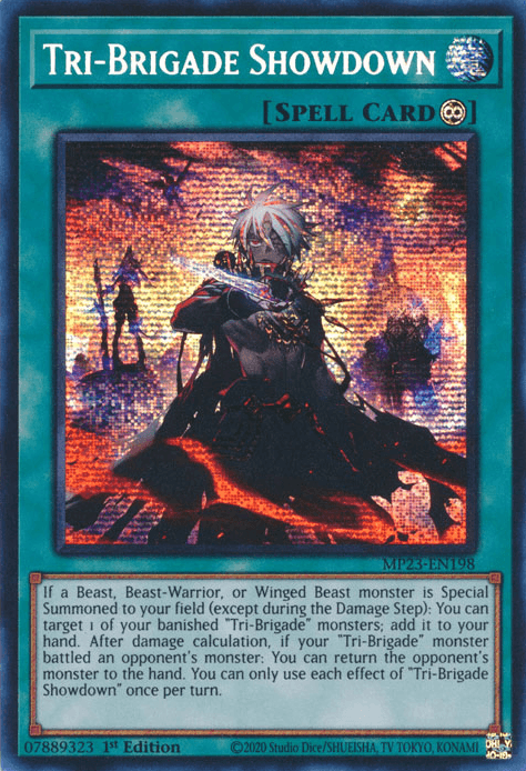 Tri-Brigade Showdown [MP23-EN198] Prismatic Secret Rare - Josh's Cards