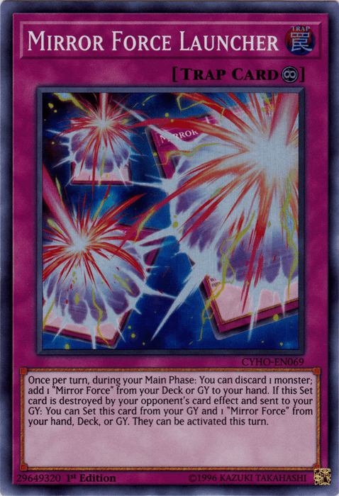 Mirror Force Launcher [CYHO-EN069] Super Rare - Josh's Cards