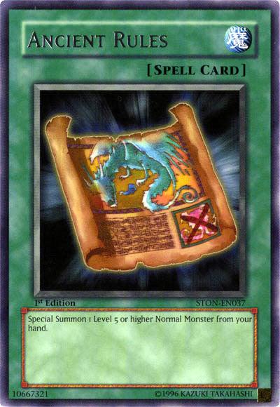Ancient Rules [STON-EN037] Rare - Josh's Cards