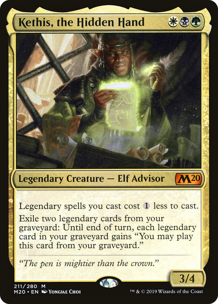 Kethis, the Hidden Hand (M20-211) - Core Set 2020