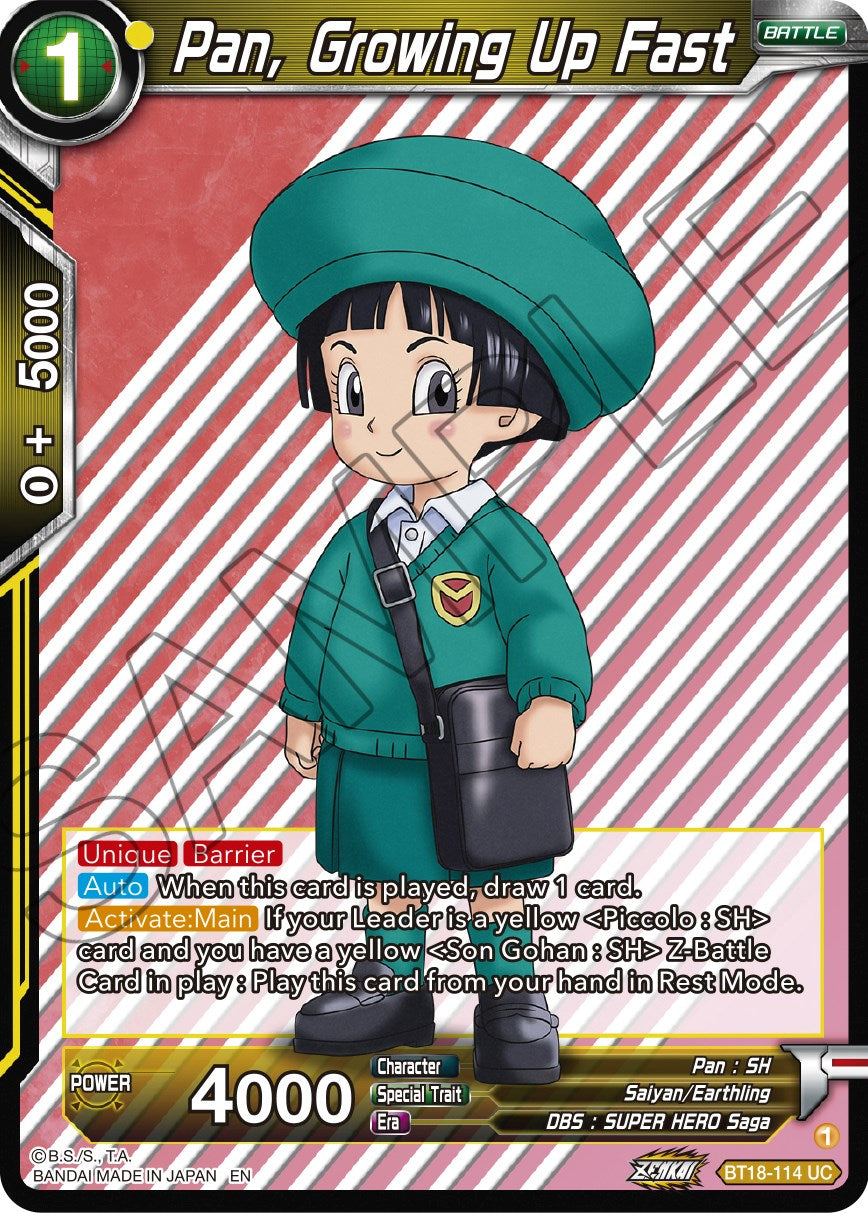 Pan, Growing Up Fast (BT18-114) [Dawn of the Z-Legends] Parallel Foil