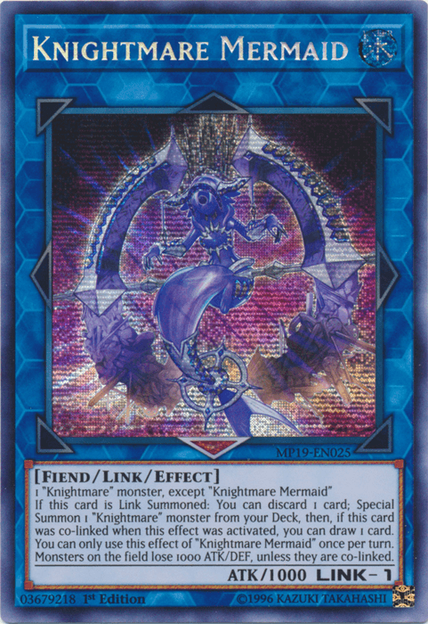 Knightmare Mermaid [MP19-EN025] Prismatic Secret Rare - Josh's Cards