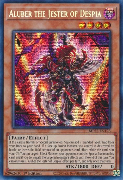 Aluber the Jester of Despia [MP22-EN123] Prismatic Secret Rare - Josh's Cards