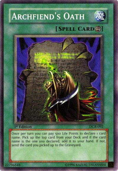 Archfiend's Oath [DCR-092] Common - Josh's Cards