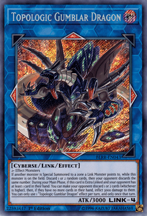 Topologic Gumblar Dragon [BLRR-EN043] Secret Rare - Josh's Cards