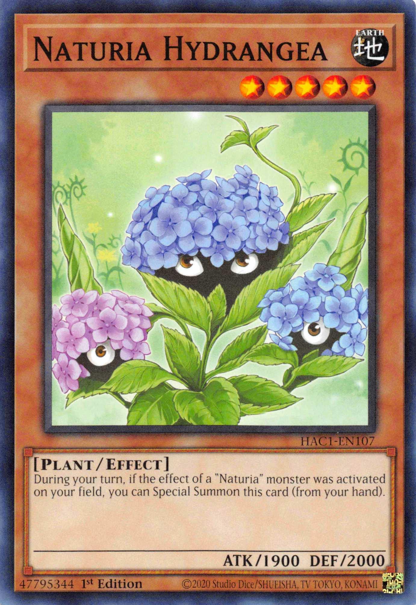 Naturia Hydrangea [HAC1-EN107] Common - Josh's Cards