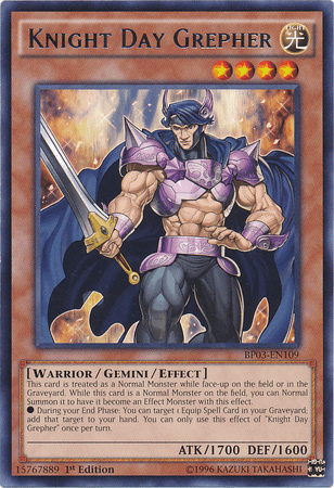 Knight Day Grepher [BP03-EN109] Rare - Josh's Cards