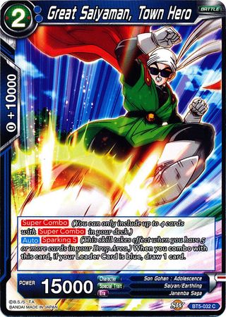 Great Saiyaman, Town Hero (BT5-032) [Miraculous Revival] Parallel Foil