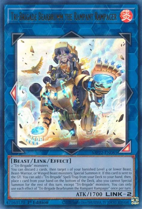 Tri-Brigade Bearbrumm the Rampant Rampager [MP22-EN085] Ultra Rare - Josh's Cards