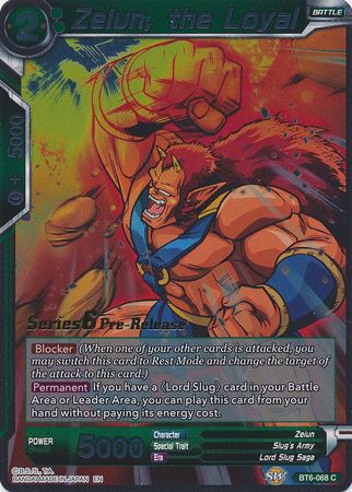 Zeiun, the Loyal (BT6-068_PR) [Destroyer Kings Prerelease Promos] Parallel Foil