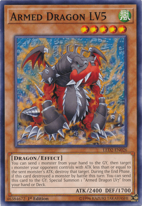 Armed Dragon LV5 [LED2-EN026] Common - Josh's Cards