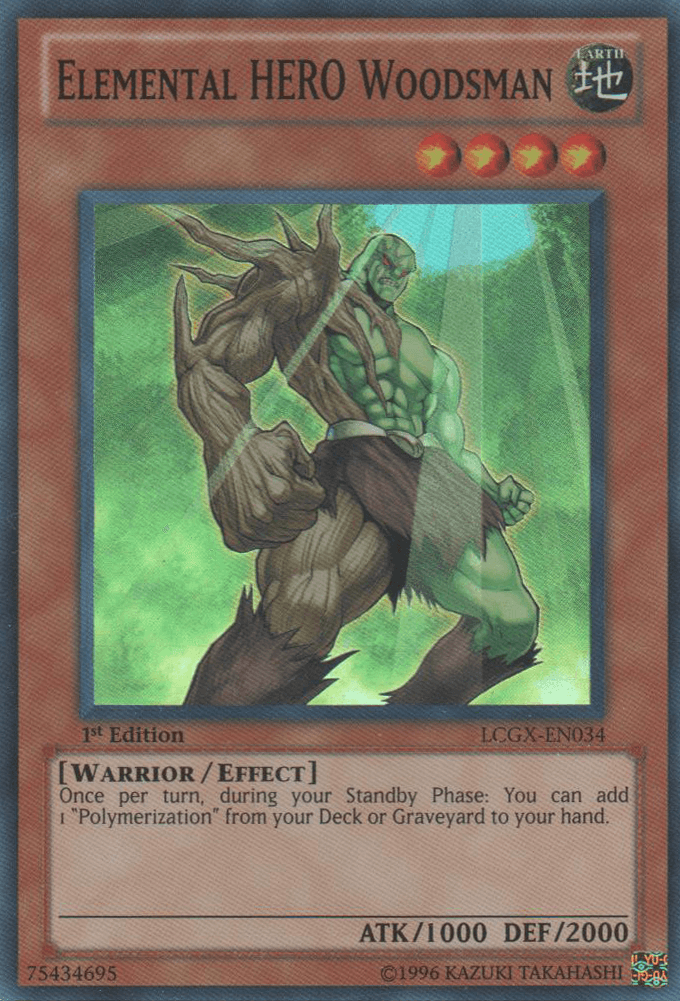 Elemental HERO Woodsman [LCGX-EN034] Super Rare - Josh's Cards