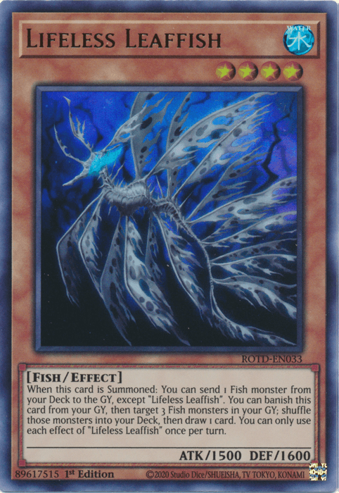 Lifeless Leaffish [ROTD-EN033] Ultra Rare - Josh's Cards