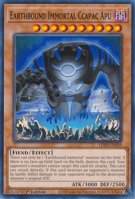 Earthbound Immortal Ccapac Apu [LDS3-EN039] Common - Josh's Cards