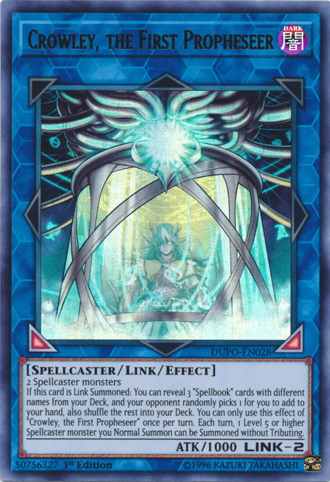 Crowley, the First Propheseer [DUPO-EN028] Ultra Rare - Josh's Cards