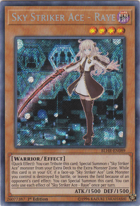 Sky Striker Ace - Raye [BLHR-EN089] Secret Rare - Josh's Cards