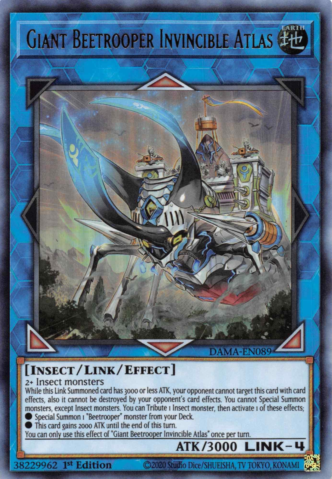 Giant Beetrooper Invicible Atlas [DAMA-EN089] Ultra Rare - Josh's Cards