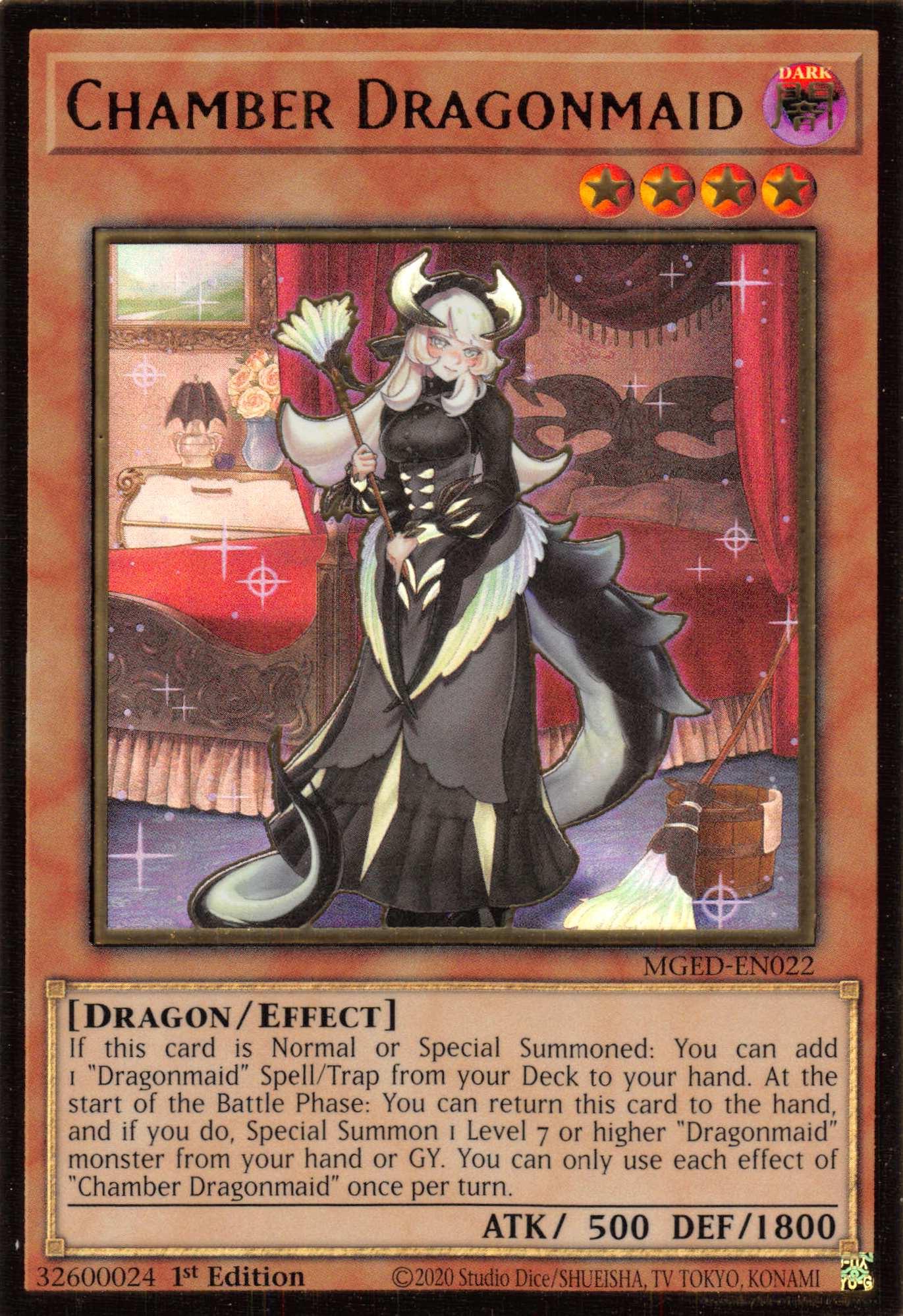 Chamber Dragonmaid [MGED-EN022] Gold Rare - Josh's Cards