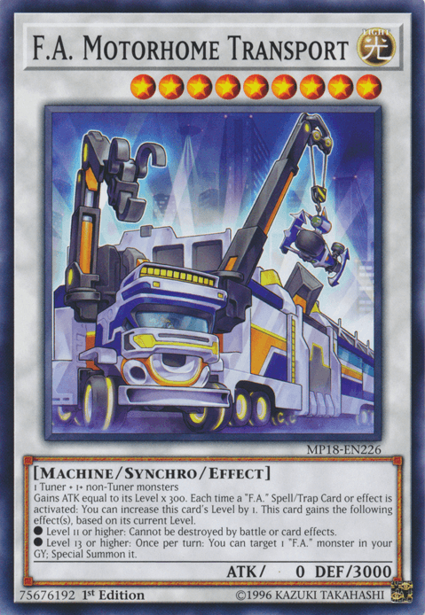 F.A. Motorhome Transport [MP18-EN226] Common - Josh's Cards