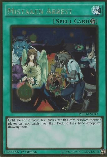 Mistaken Arrest [PGL3-EN089] Gold Rare - Josh's Cards