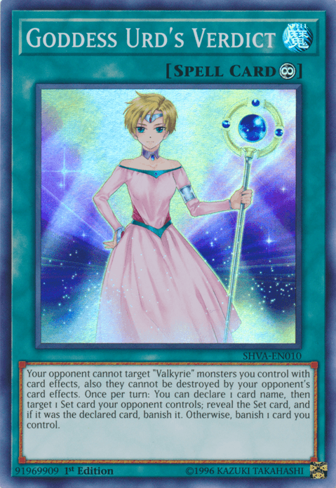 Goddess Urd's Verdict [SHVA-EN010] Super Rare - Josh's Cards