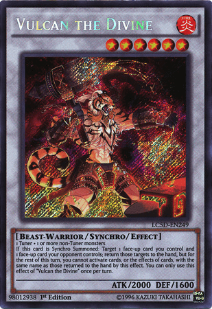 Vulcan the Divine [LC5D-EN249] Secret Rare - Josh's Cards