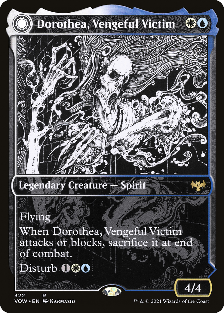 Dorothea, Vengeful Victim // Dorothea's Retribution (VOW-322) - Innistrad: Crimson Vow: (Showcase, Double Faced Transform) Foil