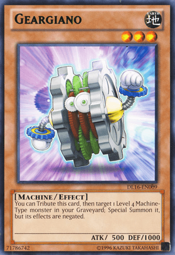 Geargiano (Green) [DL16-EN009] Rare - Josh's Cards