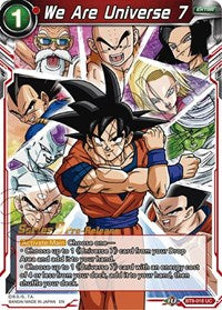 We Are Universe 7 (BT9-018) [Universal Onslaught Prerelease Promos] Parallel Foil