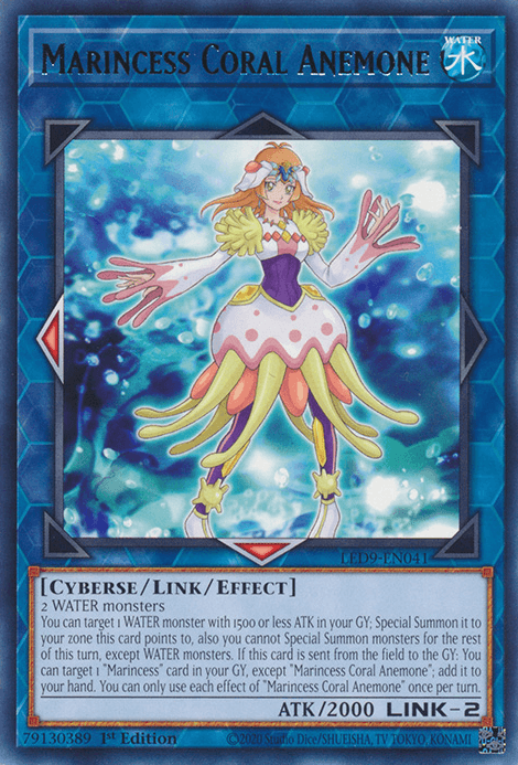 Marincess Coral Anemone [LED9-EN041] Rare - Josh's Cards